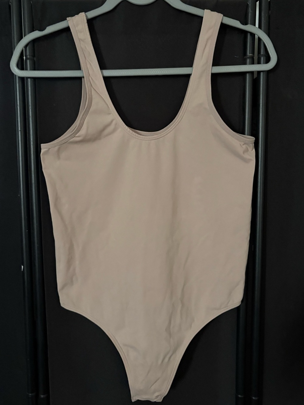 Maidenform Neutral Beige Bodysuit Thong Back 2xl - Picture 1 of 2